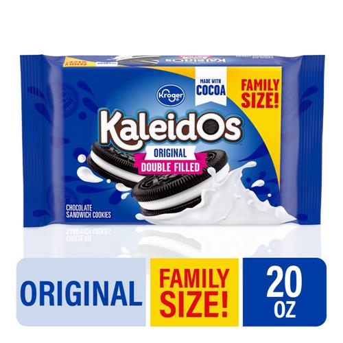 Kroger Kaleidos Original Double Filled Chocolate Sandwich Cookies Family Size 20 oz