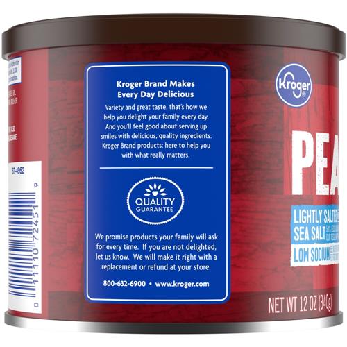 Kroger Lightly Salted Peanuts 12 oz