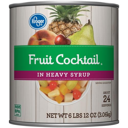 Kroger Canned Fruit Cocktail in Heavy Syrup 6 lb 12 oz