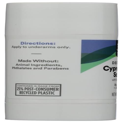 Whole Foods Market Deodorant Stick, Cypress Cedar, 2.3 Ounce