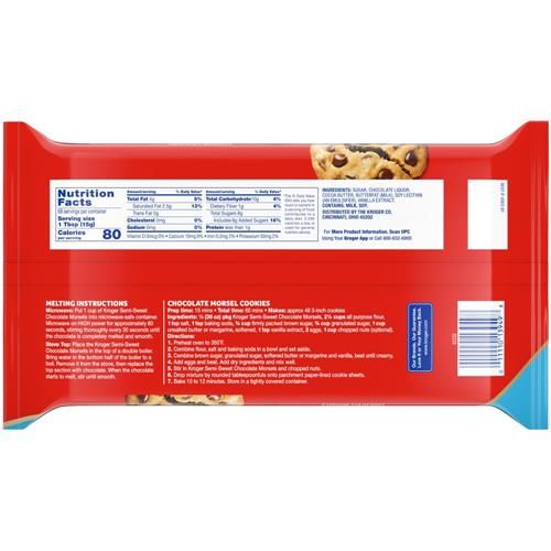 Kroger Semi Sweet Chocolate Baking Chips 36 oz