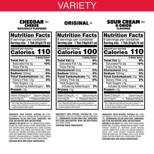 Pringles Potato Crisps Chips, On-The-Go Snacks, Snack Stacks, Variety Pack, 19.3Oz Box (27 Cups)??