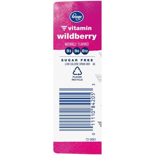Kroger Vitamin Zero Sugar Wildberry Drink Mix Packets 10 packets