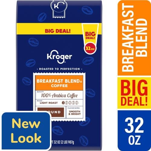 Kroger Breakfast Blend Mild Roast Ground Coffee 32 oz