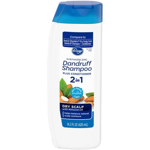 Kroger Dry Scalp with Almond Oil 2 in 1 Dandruff Shampoo Plus Conditioner 14.2 fl oz