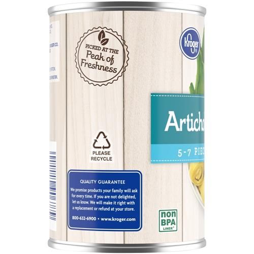 Kroger Artichoke Hearts in Brine 14 oz