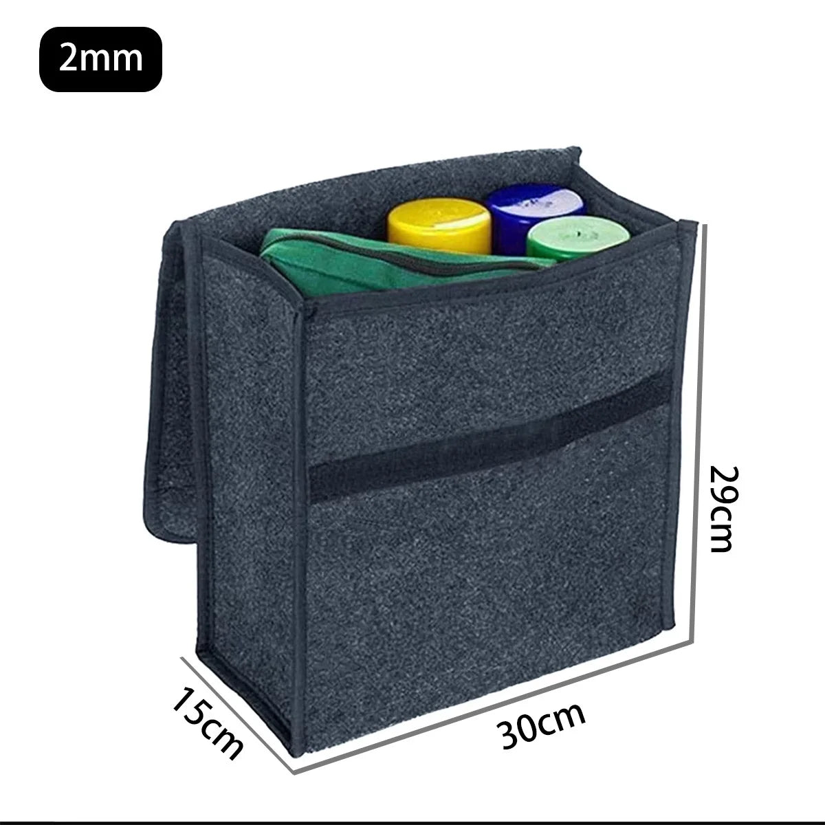 1PC Universal Foldable Felt Car Storage Box High-Quality Mat for Tools and Towels Organization