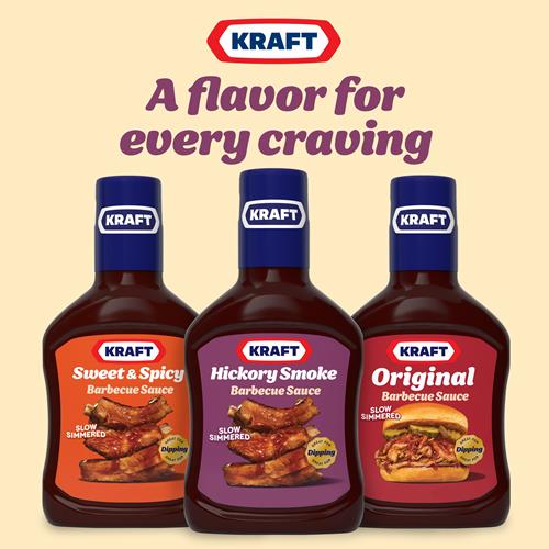 Kraft Hickory Smoke Slow-Simmered Barbecue Sauce, 17.5 Oz Bottle