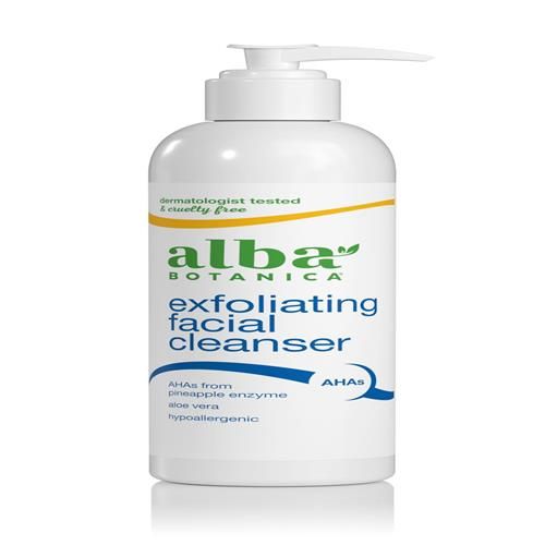 Alba Botanica Exfoliating Facial Cleanser, With Pineapple Enzyme And Aloe Vera, 8 Oz (Packaging May Vary)