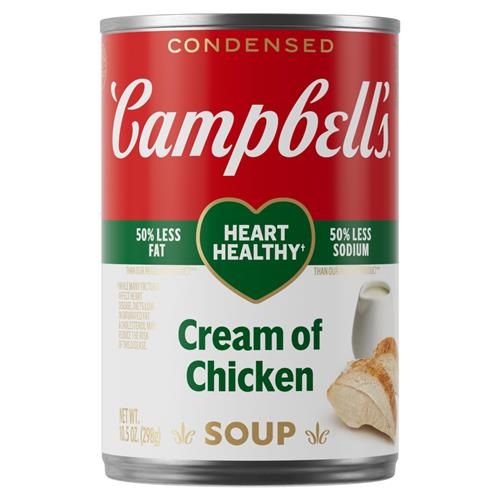 Campbells Condensed Heart Healthy Cream Of Chicken Soup, 10.5 Oz Can