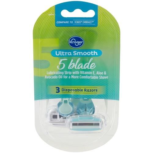 Kroger Womens 5-Blade Disposable Razors 3 ct