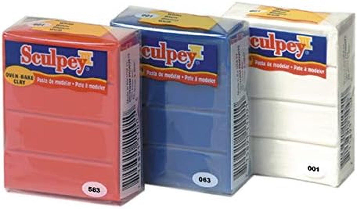 Polyform  III Polymer Oven-Bake Clay, White, Non Toxic, 2 Oz. Bar, Great for Modeling, Sculpting, Holiday, DIY, Mixed Media and School Projects.Great for Kids & Beginners!