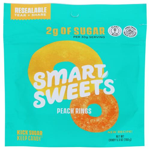 Smart Sweets Peach Rings, 5.3 Oz