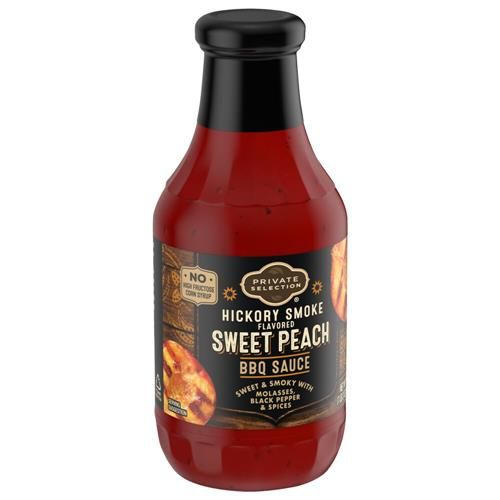 Private Selection Hickory Smoke Sweet Peach BBQ Sauce 19 oz