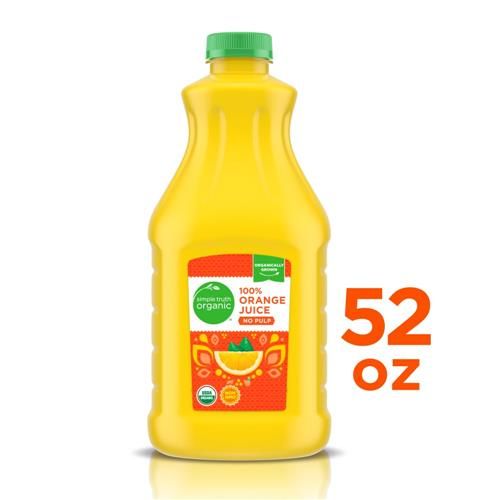 Simple Truth Organic 100% Orange Juice No Pulp 52 fl oz