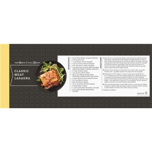 Kroger Oven Ready Lasagna Noodles 12 oz