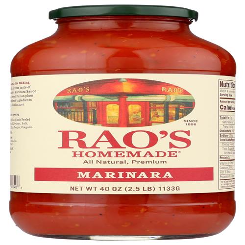 Raos Marinara Family Pasta Sauce, 40 Oz