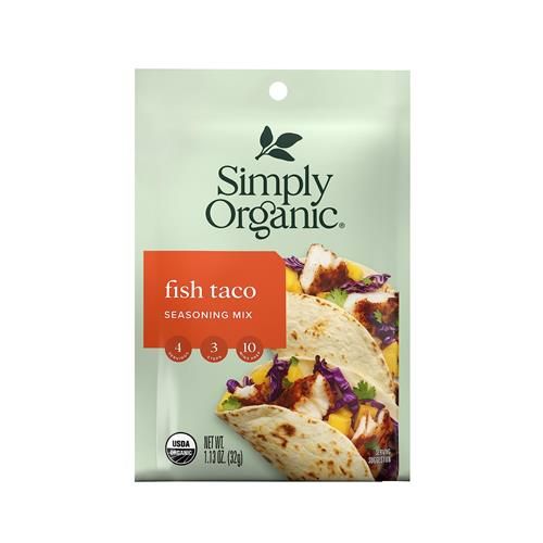Simply Organic Seasoning Mix, Fish Taco, 1.13 Oz