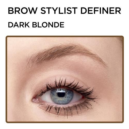 Loreal Paris Makeup Brow Stylist Definer Waterproof Eyebrow Pencil, Ultra-Fine Mechanical Pencil, Draws Tiny Brow Hairs And Fills In Sparse Areas And Gaps, Dark Blonde, 0.003 Ounce (Pack Of 1) -