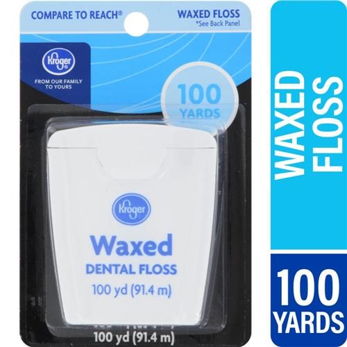 Kroger Waxed Dental Floss 100 yd