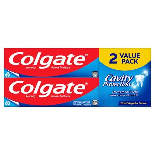 Colgate Cavity Protection Toothpaste With Fluoride - 6 Ounce (Pack Of 2)