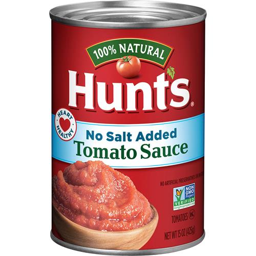 Hunts Tomato Sauce No Salt Added, 15 Oz