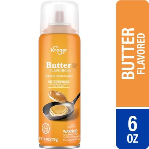 Kroger Nonstick Butter Flavored Cooking Spray 6 oz