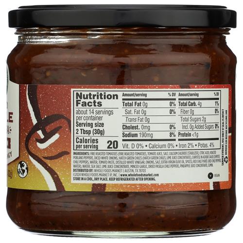 Whole Foods Market Mixed Chile Salsa, 15.25 Oz