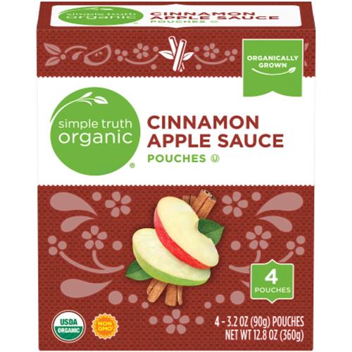 Simple Truth Organic Cinnamon Applesauce Pouches 4 ct / 3.2 oz