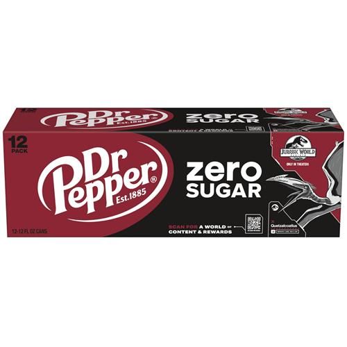 Dr Pepper Zero Sugar - 12 Oz, 12 Pk