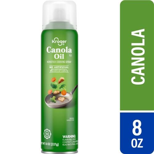 Kroger Canola Oil Cooking Spray 8 oz