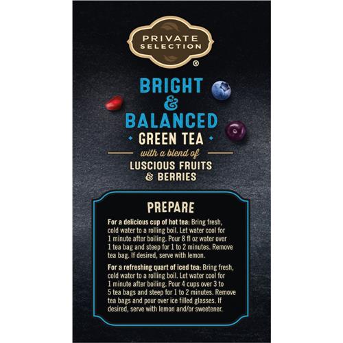 Private Selection Pomegranate Blueberry & Acai Green Tea Bags 20 ct