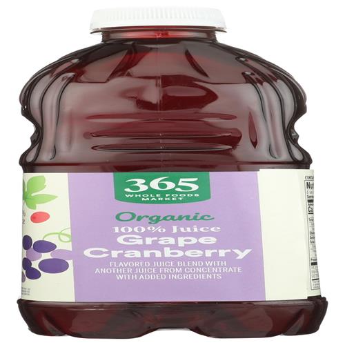 Whole Foods Market Organic Grape-Cranberry Juice Blend, 64 Fl Oz