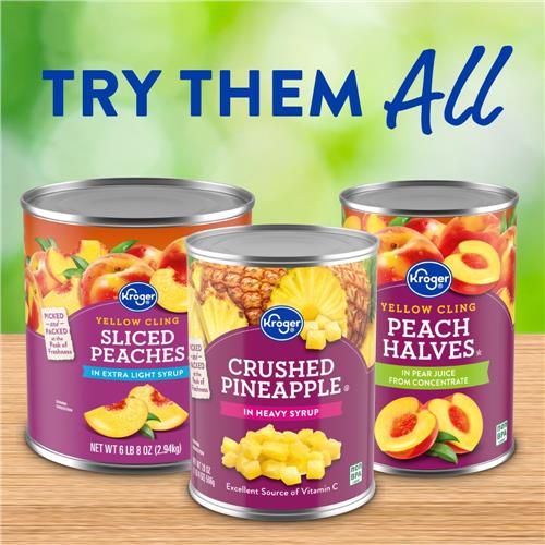 Kroger Canned Crushed Pineapple No Sugar Added in Pineapple Juice 20 oz