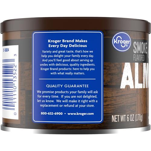 Kroger Smoke Almonds 6 oz