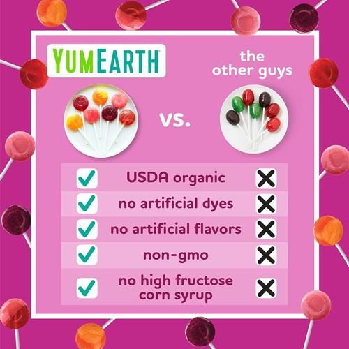 Yumearth Organic Vitamin C Pops Variety Pack, 60 Fruit Flavored Favorites Lollipops, Allergy Friendly, Gluten Free, Non-Gmo, Vegan, No Artificial Flavors Or Dyes