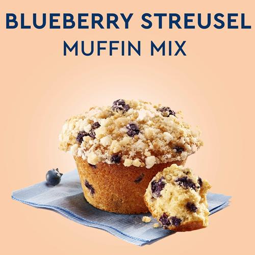 Duncan Hines Simple Mornings Blueberry Streusel Premium Muffin Mix, 20.5 Oz