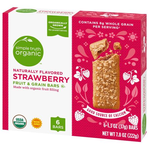 Simple Truth Organic Strawberry Breakfast Bars 6 ct / 1.3 oz