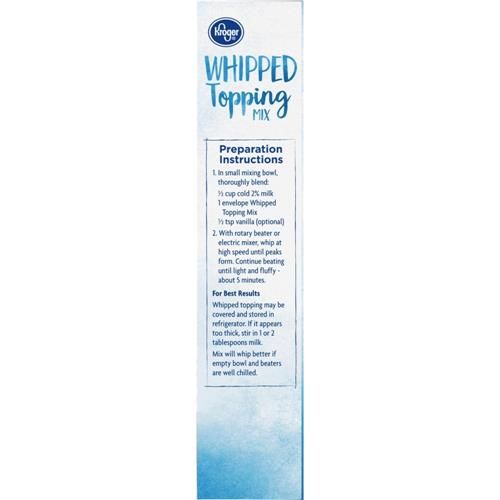 Kroger Whipped Topping Mix 4 ct / 1.25 oz