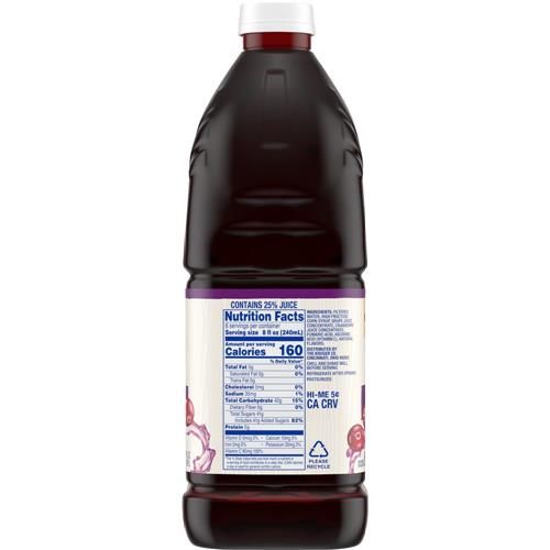 Kroger Grape Cranberry Juice Cocktail 64 fl oz
