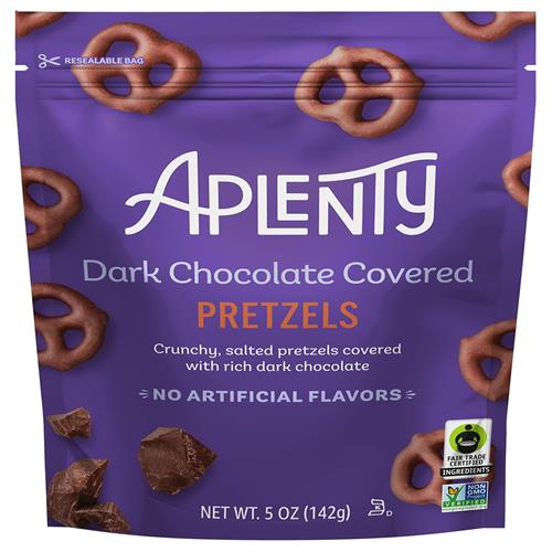 Aplenty Dark Chocolate Pretzels, 5 Oz