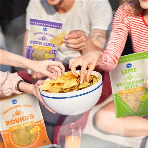 Kroger Hint of Guacamole Tortilla Chips 10 oz