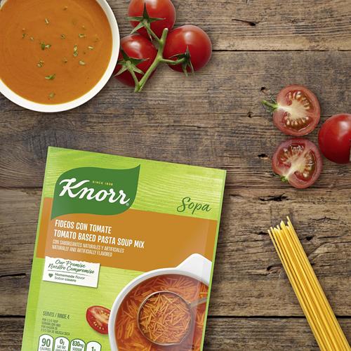 Knorr Sopa/Pasta Soup Mix For A Warming Bowl Of Soup Or Simple Dinner Tomato Based Noodle Pasta Tomato Soup With Natural And Artificial Flavors 3.5 Oz