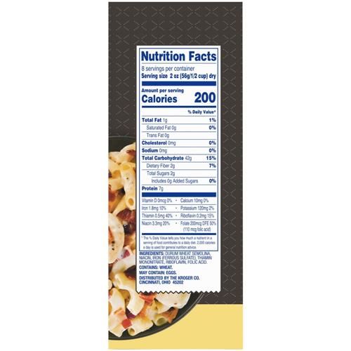 Kroger Large Elbow Macaroni Pasta 16 oz
