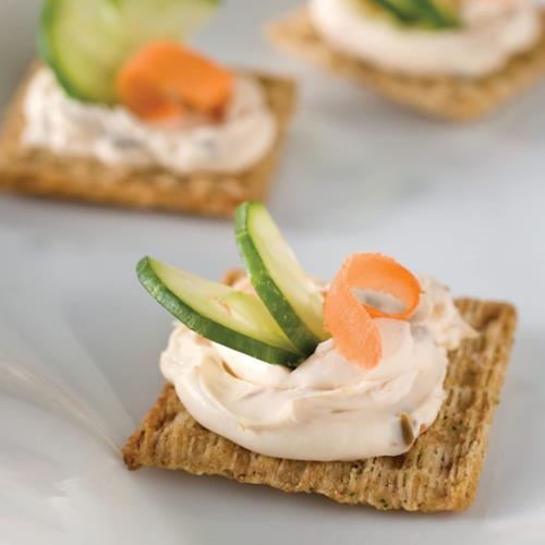 Triscuit Garden Herb Whole Grain Wheat Crackers, Lunch Snacks, Snack Crackers, 8.5 Oz