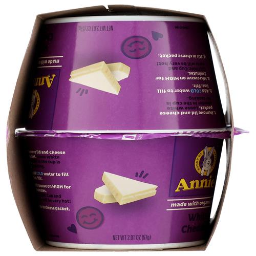 Annies Homegrown, Mac Cheese White Cheddar 4 Pack, 8.04 Ounce
