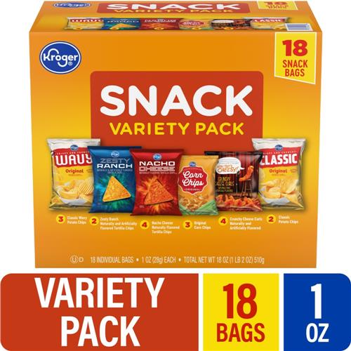 Kroger Snack Variety Pack 18 ct