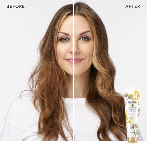 Pantene Sulfate Free Conditioner, Hair Strengthening Anti Frizz Damage Repair With Castor Oil, Safe For Color Treated Hair, Nutrient Blends, 8.0 Oz