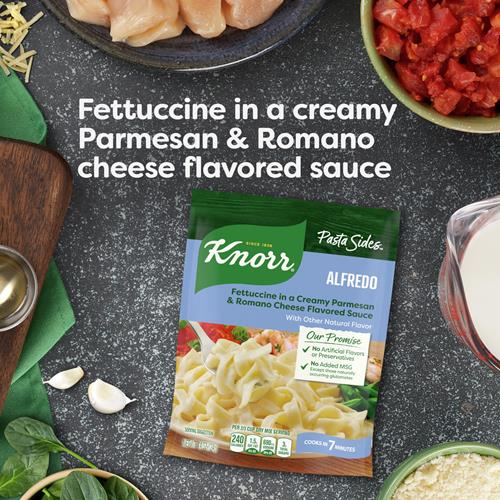 Knorr Pasta Sides For Delicious Quick Pasta Side Dishes Fettuccine Alfredo No Artificial Flavors, No Preservatives, No Added Msg 4.4 Oz