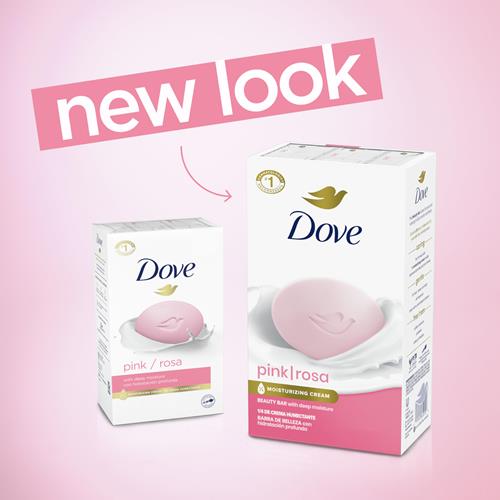 Dove Beauty Bar Gentle Skin Cleanser Pink 6 Bars Moisturizing For Gentle Soft Skin Care More Moisturizing Than Bar Soap 3.75 Oz